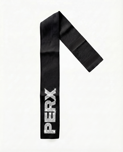 PERX black football towel streamer